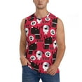 thumbnail image 3 of Uemuo Cute Dog Pattern Men's Sleeveless T-Shirt,Muscle Athletic Tank Top, Moisture-wicking Quick-dry Breathable Classic Tee Top for Gym Run Outdoor Sports-3X-Large, 3 of 8