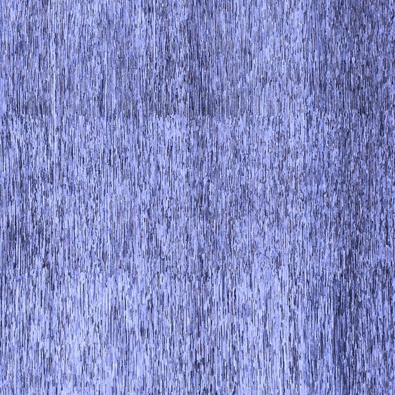 Ahgly Company Machine Washable Indoor Square Abstract Blue Modern Area Rugs, 3' Square
