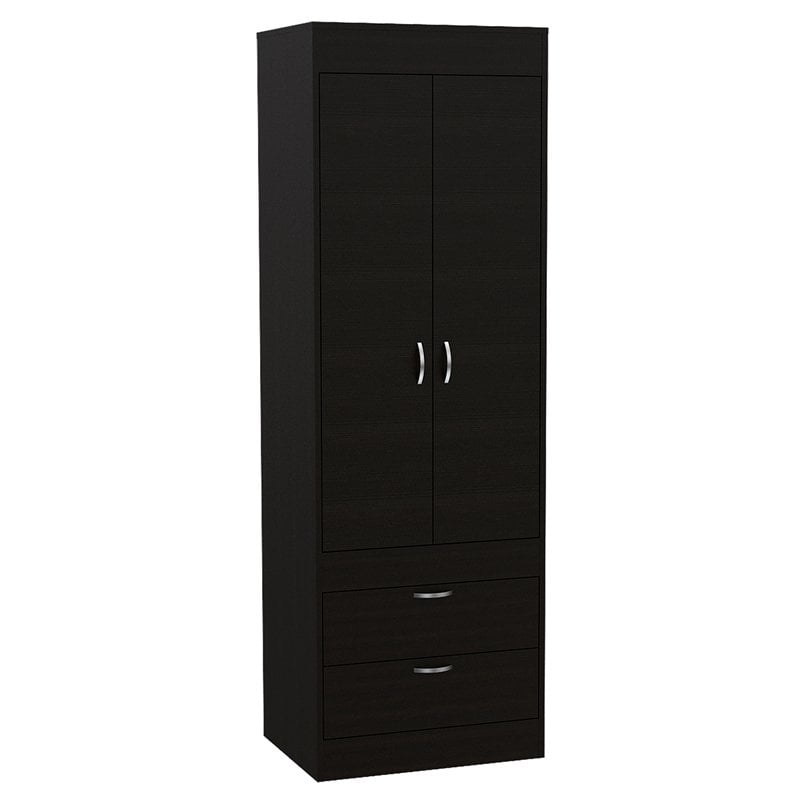 Tuhome Lisboa 2 Drawer 2 Door armoire in Espresso