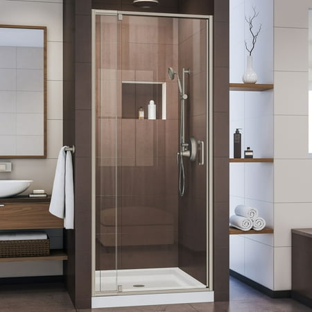Dreamline Flex 32 36 In W X 72 In H Semi Frameless Pivot