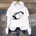 thumbnail image 2 of GILIGEGE Football Hoodies For Women,Game Day Sweatshirts,Plus Size Hooded Pullover With Pockets,Heart Graphic,Fall Fashion 2026 Fleece Sweaters,Long Sleeve Crewneck Casual Fall Tops White 5XL, 2 of 8