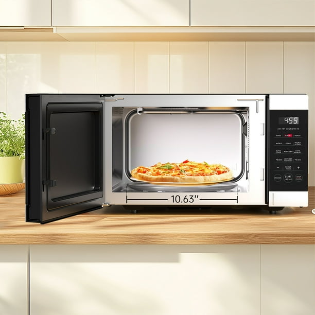 Galanz 0.9 Cu ft Air Fry Countertop Microwave, 900 Watts
