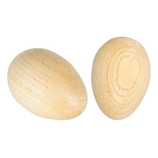 Wooden Maracas Egg Shakers Musical Percussion Instrument Eggs 2pcs