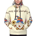 thumbnail image 2 of Bingfone Autumn Gnomes1 Men's Drawstring Hoodie Long Sleeve Pocket Sweatshirts-Medium, 2 of 6