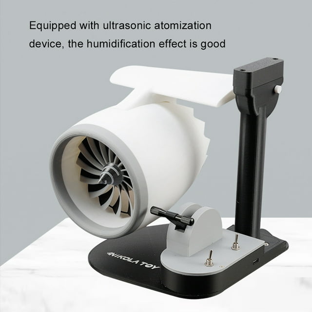 pitrice Creative Forturbine Turbofan Engine Easy Installation And Strong Wind blue