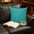 thumbnail image 6 of COM1950s Decorative Throw Pillow for Couch and Bed,45X45Cm Square Pillow with Removable Cover,Soft Linen Blend for Living Room,Bedroom,and Outdoor Home Decor (Including Pillow Core), 6 of 7
