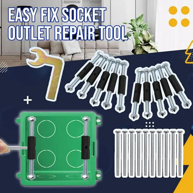 Reparador de cajas de conexiones, reparador de tomacorrientes de pared tipo 86, reparador de cajas eléctricas Mejore su experiencia