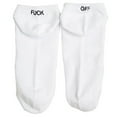 thumbnail image 1 of Chaussettes de Course Unisexes en Polyester Doux avec Lettres Imprimées, Coupe Basse, Sport, Blanches, 1 of 1