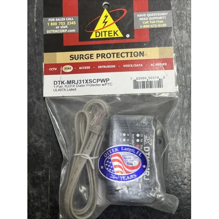 Ditek Dtk-Mrj31Xscpwp Rj31X Dialer Surge Protector