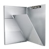 Saunders Metal Form Holder, A, Side Privacy Cover, Low Profile Clip, Letter, Silver