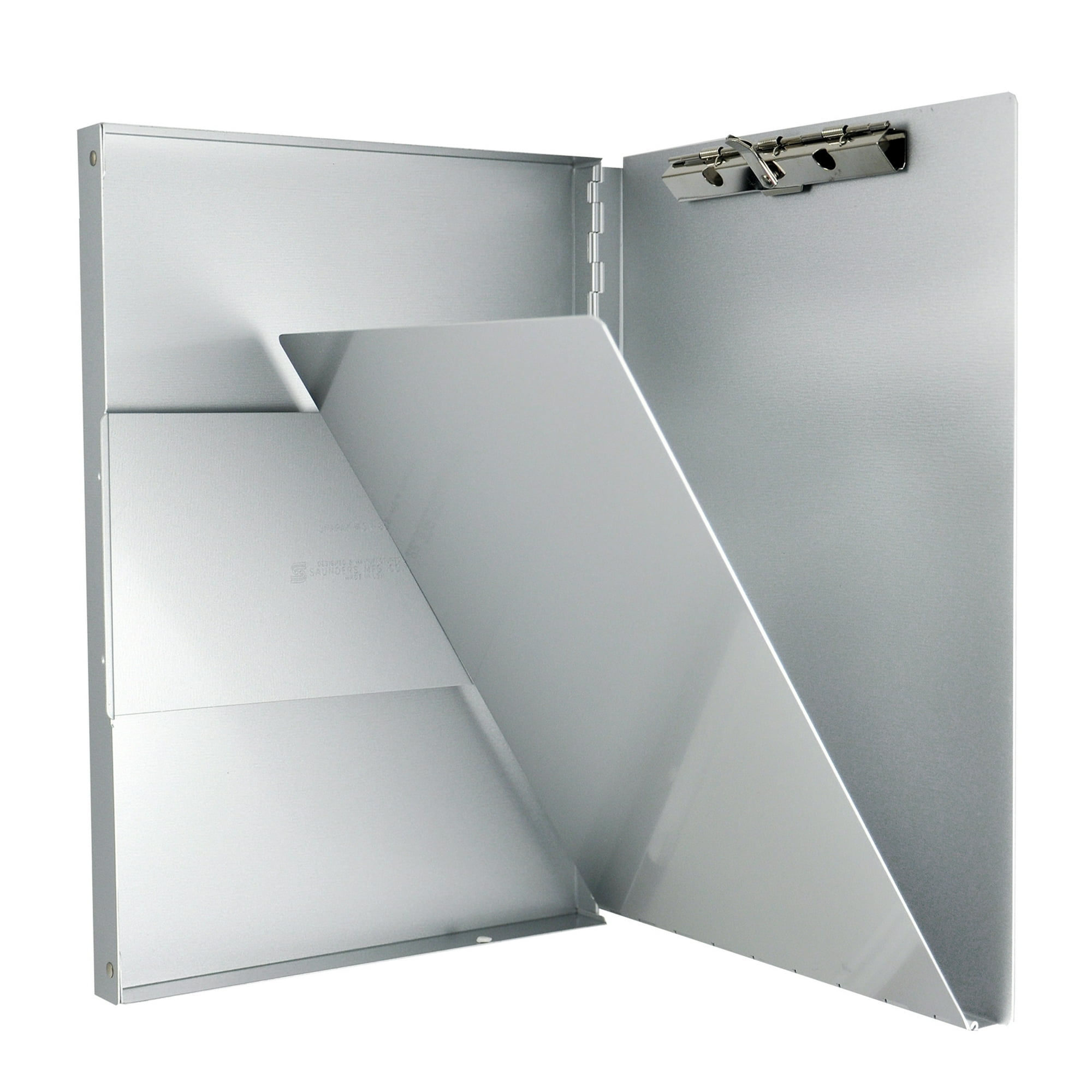 Saunders Metal Form Holder, A, Side Privacy Cover, Low Profile Clip, Letter, Silver