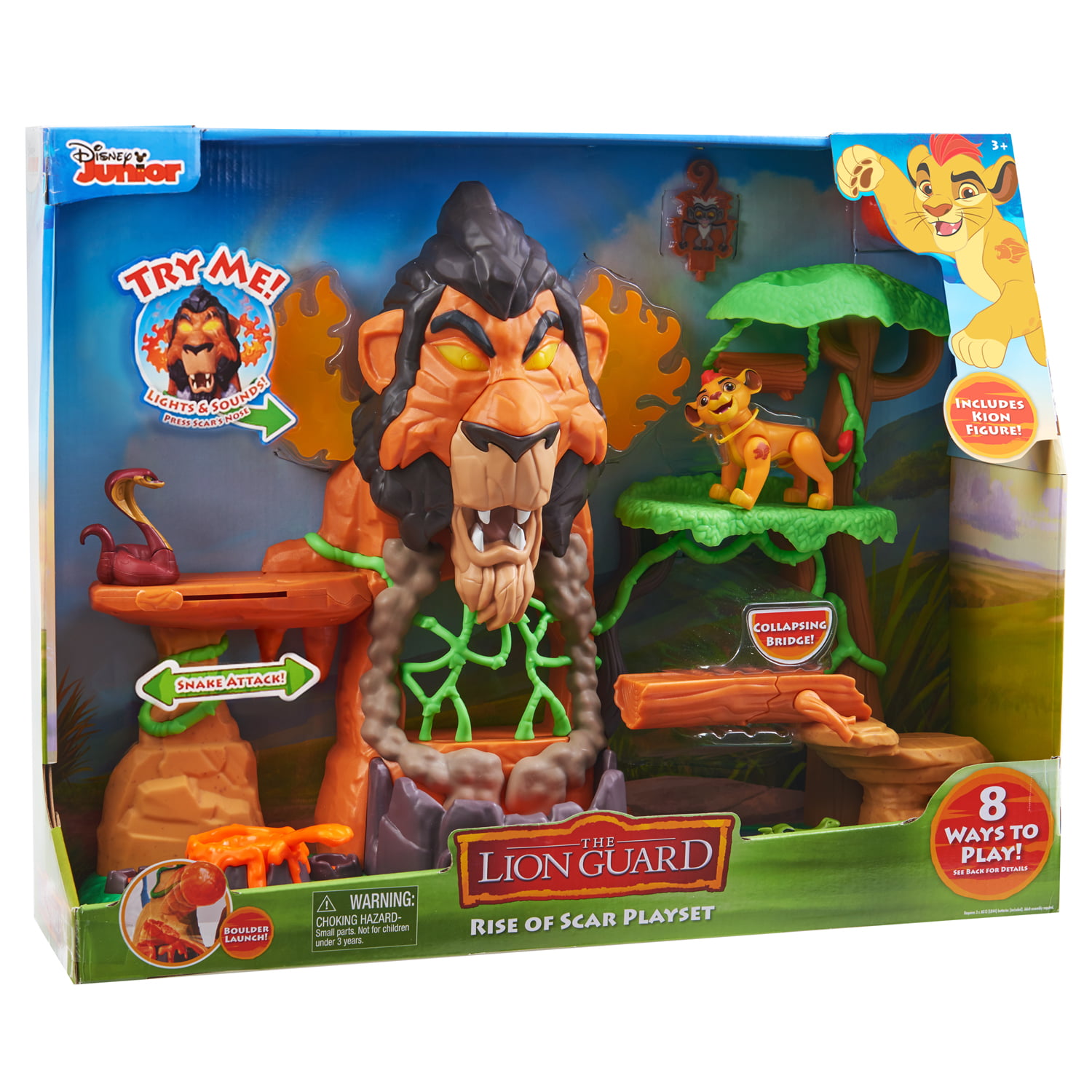 Lion Guard Rise of Scar Playset Disney King Toys Action Figure Lights ...