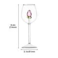 thumbnail image 2 of Cinvoph Christmas Lovely Rose Cups, Goblet Glasses for Candlelight Dinner, Wine Cup for Couple, 2 of 5