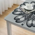 thumbnail image 4 of COMIO St. Patrick's Four-Leaf Clover Lucky Green Square Fitted Tablecloth White, 4 of 7