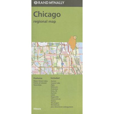 Chicago Map - Folded Map Chicago & Vicinity Regional Il