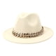 thumbnail image 1 of Sombrero Fedora Jinwen Beige de Fieltro, 1 of 5