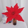 thumbnail image 2 of Flor de hoja de arce simulada de franela en polvo: rojo (material: franela, papel de tallo envuelto con alambre, tamaño: longitud total aproximadamente 45 cm, diámetro de la cabeza de la flor aproxima, 2 of 14