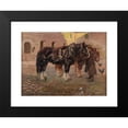 thumbnail image 2 of Wilhelm Höhnel 14x12 Black Modern Framed Museum Art Print Titled - After Work (1919), 2 of 5