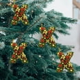 thumbnail image 3 of Christmas Tree Ornaments 2D Acrylic Monogram Pendants With Santa Hat 26 Letters For DIY Crafts And Home Decor, 3 of 5