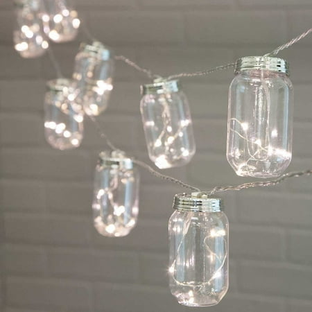 Novelty String Lights Mason Jar Acrylic Fairy Leds Novelty String Lights Mason Jar Acrylic Fairy Leds 20ft Electric Warm White