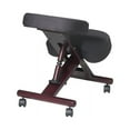 thumbnail image 3 of Scranton & Co Contemporary Fabric Ergonomic Knee Office Chair in Mahogany/Black, 3 of 3