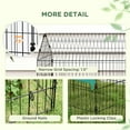 thumbnail image 6 of PawHut 87" Small Animal Playpen, Pet Playpen Yard Fence for Rabbits, Chicken, Chinchillas with Roof for Indoor Outdoor, Green, 6 of 9