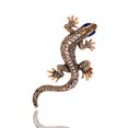 thumbnail image 1 of Luxury Retro Shiny Black Large Diamond Lizard Brooch Simple And Versatile Women's Accessories, 1 of 3