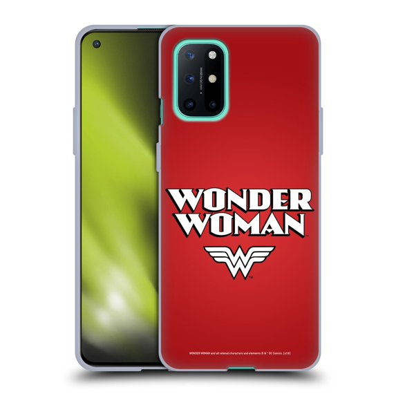 Head Case Designs Officially Licensed Wonder Woman DC Comics Logos Text Soft Gel Case Compatible with OnePlus OnePlus 8T 5G