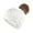 White, variant on Women's Adult Autumn Winter Warm Solid Color Knitted Pattern Winter Hats for Women Khaki