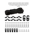 thumbnail image 4 of Kit De Montaje De Cubierta De Kayak Juego De Montaje De Cuerda Elástica De 8 Pies Con Cordón De Nylon Elástico Tornillo De Acero Inoxidable Anillos En C Ganchos En J Traje De Almacenamiento Advancent VI009403-01, 4 of 7