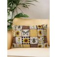 thumbnail image 2 of Waterproof Outdoor Throw Pillows with Inserts 12"x20", Sunflowers Soft Decorative Pillowcases for Couch Bedroom, Retro Country Butterfly Bee Floral Plaid Pillow Covers for Sofa Living Room, 2 of 8
