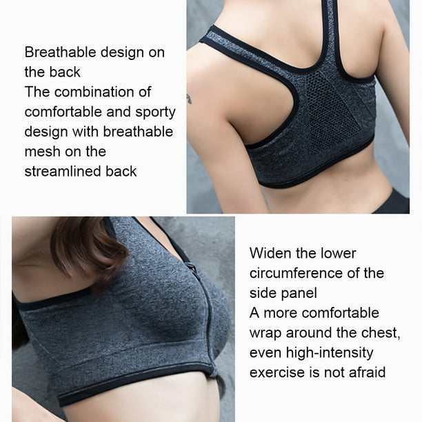 Becaristey 3pcs Nylon Women Sports Bra Soft And Comfortable All Workouts  Easy To Wear Wireless Sleep Underwear White M