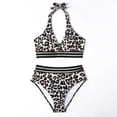 thumbnail image 2 of Bikini de mujer con control de abdomen, conjuntos de bikini push up de cintura alta, trajes de baño de pecho, traje de baño sexy, bikini de playa, 2 of 5