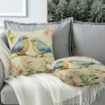 thumbnail image 2 of RKSupls Spring Flowers Bird Pillow Covers, Floral Decorative Throw Pillow Case Decoration, Linen Cushion Covers for Couch Sofa Bedroom Living Room Home Decor 18x18in, 2 of 6