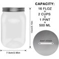 thumbnail image 2 of NICEGOU Small Coin Bank Jars 4 pack Clear Plastic Coin Money Piggy Banks, 2 of 5