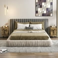 thumbnail image 3 of Costway Nightstand with Charging Station Home Bedside Sofa Side Tables with 2 Drawers Coffee, 3 of 10