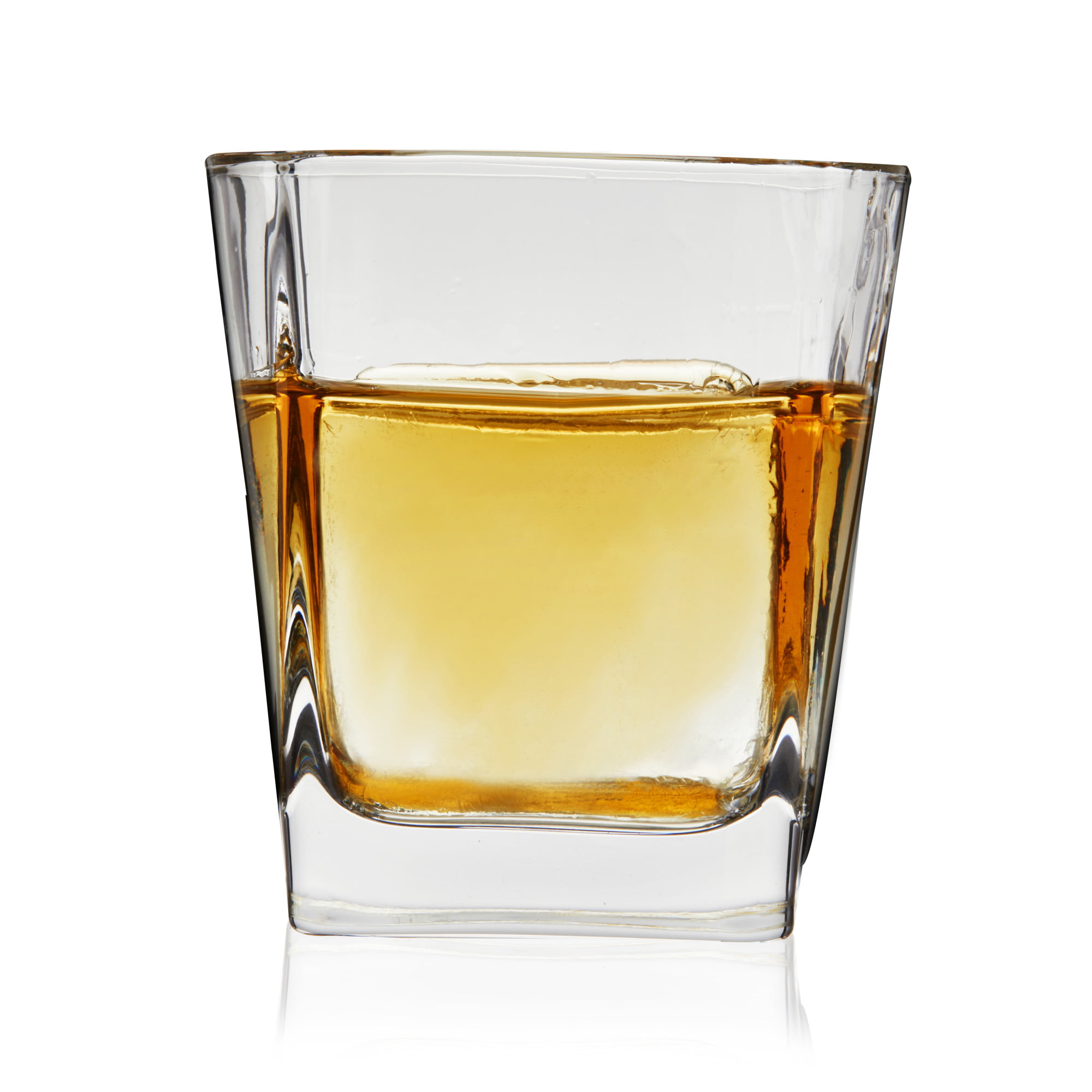 Alchemade Set of 2 Whiskey Glasses with Metallic Design - 16 oz Lowball for Cocktails, Old Fashioned, Manhattan, Bourbon, or Scotch - Stemless Wine