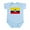 Sky Blue, variant on CafePress - Equador Infant Bodysuit - Baby Light Bodysuit, Size Newborn - 24 Months