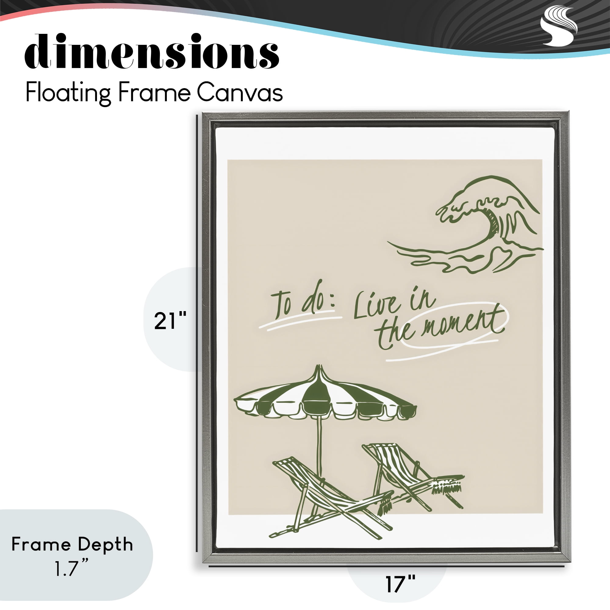 Stupell Industries To Do: Live In The Moment Gray Framed Floater Canvas Wall Art, design by The Prints Vibe