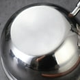 thumbnail image 3 of Casserole en Acier Inoxydable pour Œufs Chocolat Lait Chaud Poignée en Bois, 3 of 11