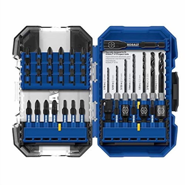 Juego de puntas de destornillador Kobalt XTR Impact, 40 piezas, acero de alta velocidad