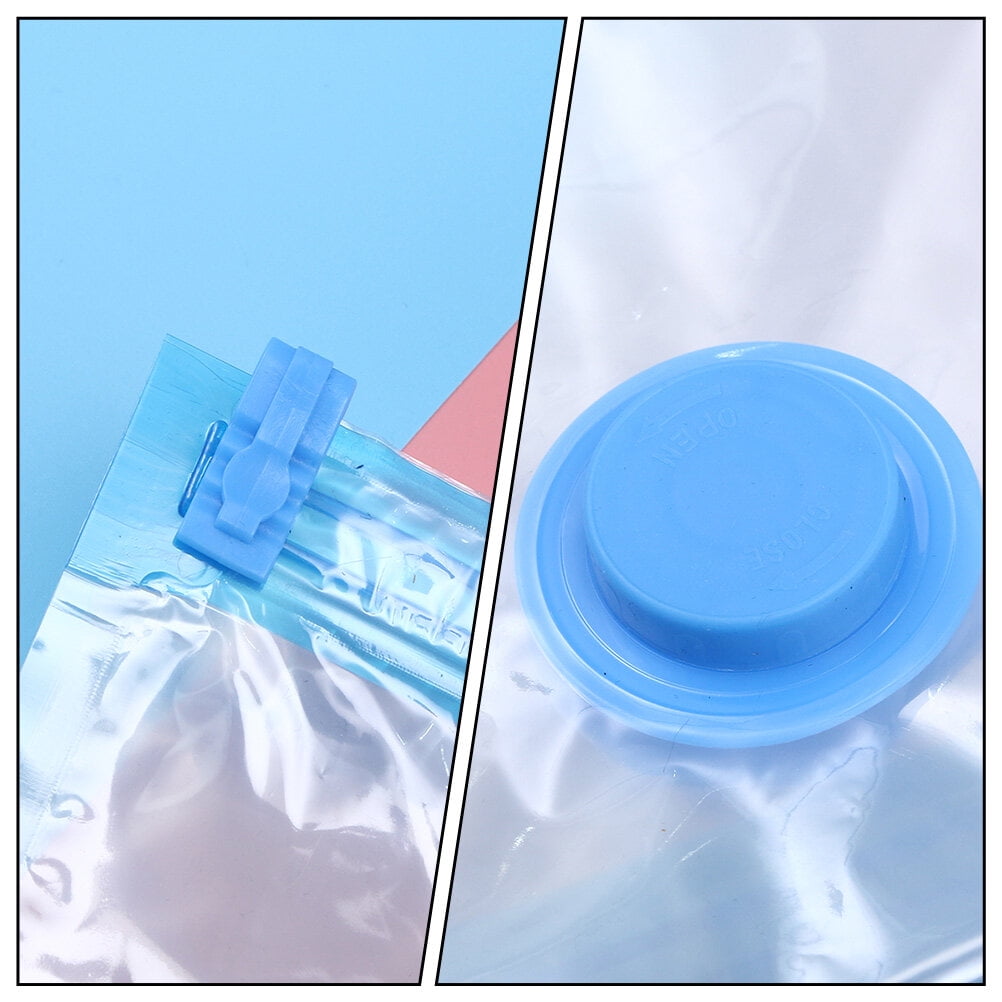 5pcs Vacuum Compression Bags Clothes Bedding Pouches Storage Bag with Pump