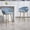 Blue + Velvet + Foam, variant on ChenyueFurn 26" Velvet Counter Height Bar Stools, Set of 2,Blue