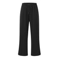 thumbnail image 5 of StSilkitty Loose Sweatpants for Boys Girls Solid Color High Waist Elastic Drawstring Wide Leg Jogger Trousers with Pockets, 5 of 9