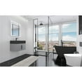 thumbnail image 5 of Nile 24" Gray Wood Floating Vanity with Black Top and Black Trim, 5 of 10