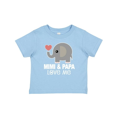 

Inktastic Mimi and Papa Love Me Grandkids Gift Boys or Girls Baby T-Shirt