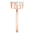 thumbnail image 3 of Solitaire Engagement Ring for Women - 1.5ct Simulated Diamond in 18K Rose Gold Promise Ring, 3 of 6