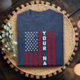 thumbnail image 3 of Jollimate Custom American Flag T-Shirt, Personalized Patriotic Name Graphic Tee, Men's Shirt, 3 of 5