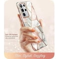 thumbnail image 2 of i-Blason Cosmo Series Case for Samsung Galaxy S21 Ultra 5G (2021 Release), Slim Stylish Protective Bumper Case Shockproof Cover, Marble, 6.8", 2 of 7