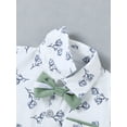 thumbnail image 6 of CARETOO Boy Clothes Suit 3Pcs 0-18M Infant Short Sleeve Formal Outfits Shirt Bowtie Pants 95% Cotton, 6 of 15